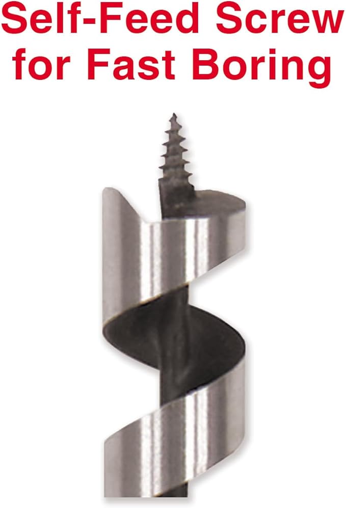 IVY Classic 46306 3/8 x 18-Inch Power Auger, High-Carbon Steel, 1/Tube