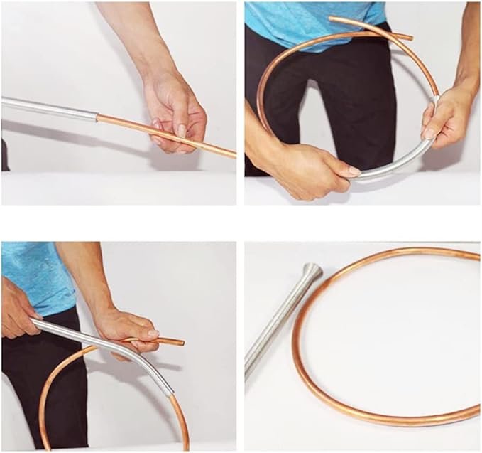 Spring Tube Benders Tubing Benders Spring for Pipe O.D.1/4, 5/16, 3/8, 1/2, 5/8 Inch Tube Bender Kit for Copper Aluminum Thin Wall Steel Tubing， 5 Pieces