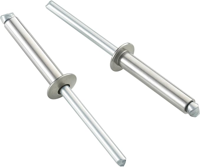 80pcs 3/16" x3/4" Stainless Blind Rivets,Pop Rivets,304 Stainless Steel Grip and Steel Mandrel,4.8 x 19mm