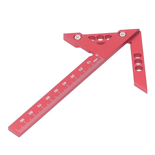Woodworking Center Finder, Aluminum Alloy 45 Degree Angle Scribing Gauge Woodworking Center Finder Marking Tool for Various Woodworking Projects