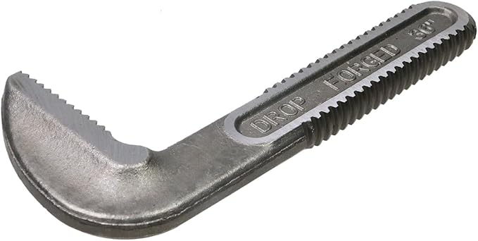 Pipe Wrench Hook Jaw 36 Inch Plumbing Wrench Replacement Jaws Carbon Steel for Adjustable Wrench (Silver)