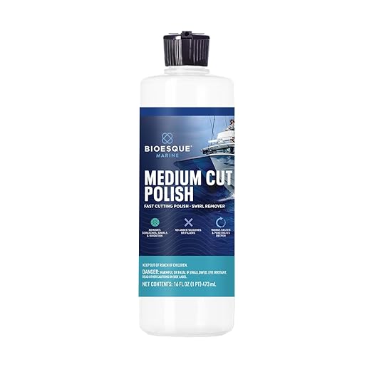 Bioesque Marine Medium Cut Polishing Compound, 16 Fluid Ounce (Pack of 1)