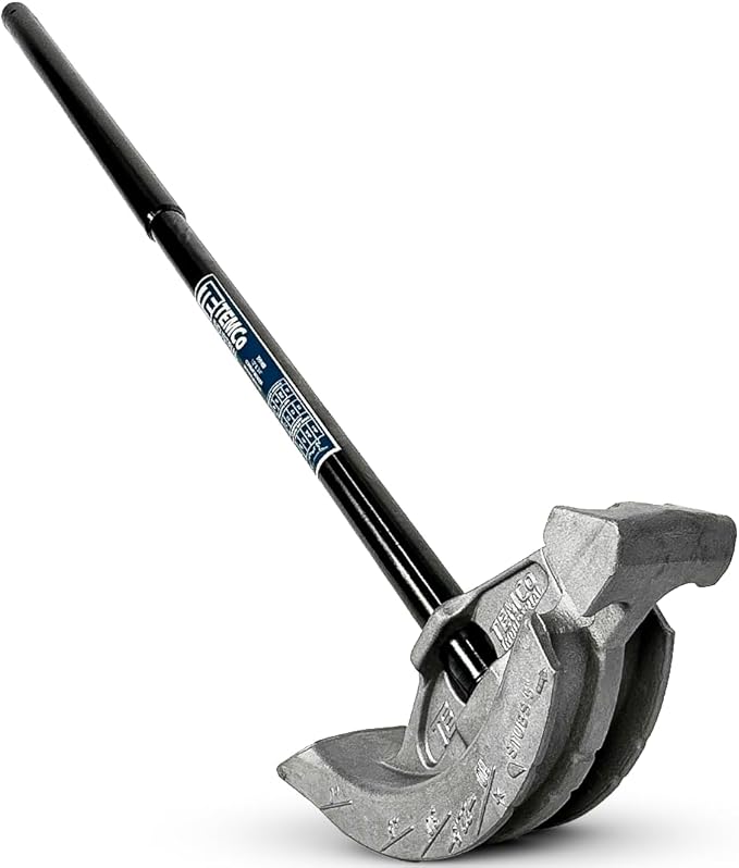 TEMCo 2 in 1 Dual Shoe Conduit Bender - 1/2" & 3/4" EMT, 1/2" Rigid - 2 Benders in 1 Tool