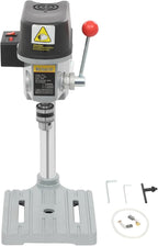 Mini Bench Drill Press Stand, Portable Bench Drilling Machine, 0.98 Inch DepthTable Driller Chuck, Used for Drilling Iron, Wood and Plastic, 110V 340W