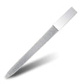 1 PCS Diamond Nail File Double Sided Metal Fingernail Manicure Files for Polish Nail, Removes Nail Ridges 5 Inches