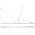 Combination Square for Carpenter Tools 48 Inch Folding Aluminum Triangle Ruler Construction Framing Tool Woodworking Foldable Frame Measurement Angle Rulers