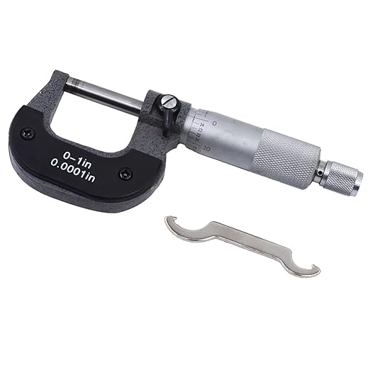 0-1 in Precision Outside Micrometer W/Box, Accuracy 0.0001 in, Professional Grade Precision Machinist Tool