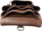 Supreme Leather Tool Pouch for Construction Carpenter Tool Bag Electrician's Pouch | 10 Pockets 2 Stainless Steel Hammer Holders Top Grain Leather Bag