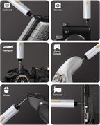 Fanttik E2 Ultra Mini Electric Screwdriver, Cordless Screwdriver, Max 0.6N.m, 50 Magnetic Bits, 5/32'' Hex, Magnetic Storage, Repair Tool for Electronics, Camera, Laptop, and PC Build (White)