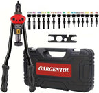 Rivet Nut Tool Kit, 16-Inch Rivnut Tool with 15 Metric & SAE Mandrels and Rivet Nut Gun, Rivnut Tool Kit Assortment, Nutsert Tool Kit with Carrying Case (UK-MZTZ0104)