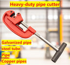 Heavy Duty 1/8-2" Pipe Cutter - Sharp rigid pipe cutter cuts galvanized, copper, and iron pipes - Includes additional blades