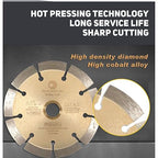LSS 5-Inch Dry or Wet Cutting General Purpose Power Saw Segmented Diamond Blades for Concrete Stone Brick Masonry (5")