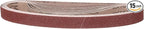 1-1/8 x 21 Inch Sanding Belt, 15 Pcs 80 Grit Knife Sharpener Belts Work Sharpening for Belt Sander Knife Carving Tool Metal Working