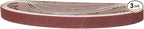 1-1/8 x 21 Inch Sanding Belt, 3 Pcs 80 Grit Knife Sharpener Belts Work Sharpening for Belt Sander Knife Carving Tool Metal Working
