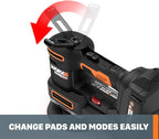 WORX 20V Random Orbital Sander, 5-in-1 Cordless Multi-Sander,Electric Sander with Battery and Charger, WX820L