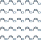 1 Inch 25PCS Zinc-Plated Steel Rigid Pipe 1 Holes Cable U Bracket Pipe Clamp Electrical Conduit Straps Rigid Pipe Strap Secure Mounting for RGD Conduit RustResistant Straps for Reliable Installation