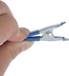 100 pcs. 2" Inch Spring Metal Clamps wholesale Bulk - Blue