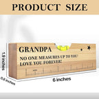 Fathers Day Birthday Gifts for Grandpa Dad from Daughter Son Wife Wooden Spirit Level Valentines Christmas Thank You Gifts Ideas for Daddy New Dad Grandpa Papa