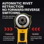 Cordless Rivet Gun Compatible with DeWALT 20V Battery: Electric Pop Rivet Gun with 3 Size(1/8'',5/32'',3/16") Aluminum Rivets,Brushless Riveters Gun Tool Kit for Metal,Plastic,Leather(No Battery)