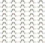 Nge 3/4inch Rigid Pipe Strap Clamp-Two Hole Strap-U Bracket Tube Clip-Stainless Steel Heavy Duty Pipe Fasten Holder-Secures Conduit，50Pcs（25mm)