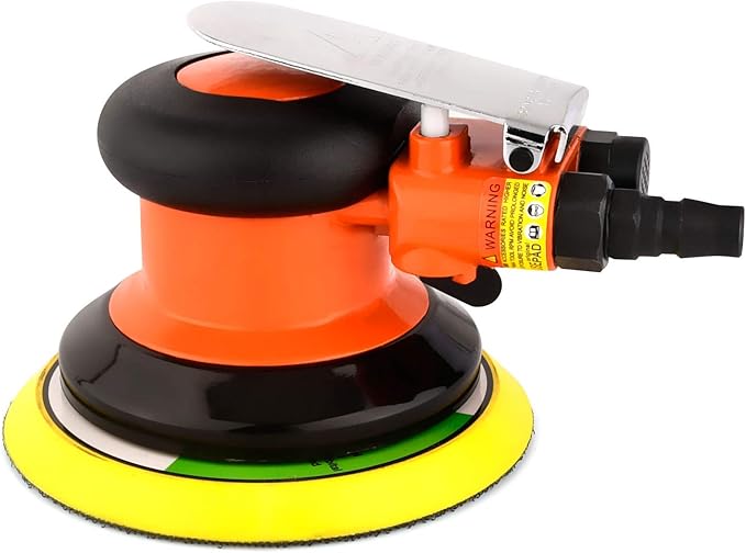 5” Pneumatic Random Orbit Sander Air Tool Air Powered,Palm Sander,Air Sander for Auto body Automotive,Wood Working