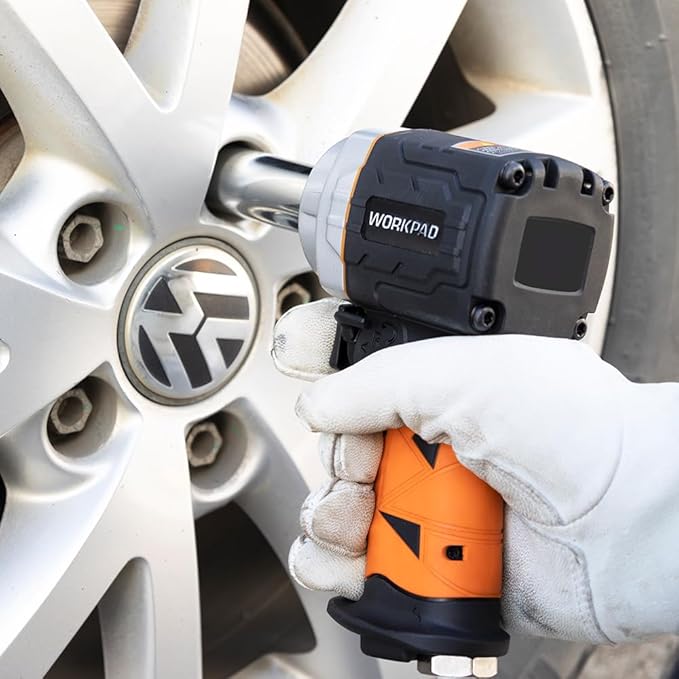 WORKPAD Air Impact Wrench, 1/2 Inch 750N.m, High Torque, Lightweight, 2.8 lbs, Twin Hammer, High Power