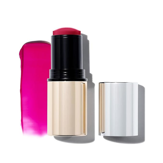 MAKE Beauty Heat Stroke Cream Blush Stick for Cheeks with Natural Hydrating Dewy Finish. Creamy Gel Blush Balm - Shade Stimulated, Hot Pink Cheek Tint-VeraVaultWomen