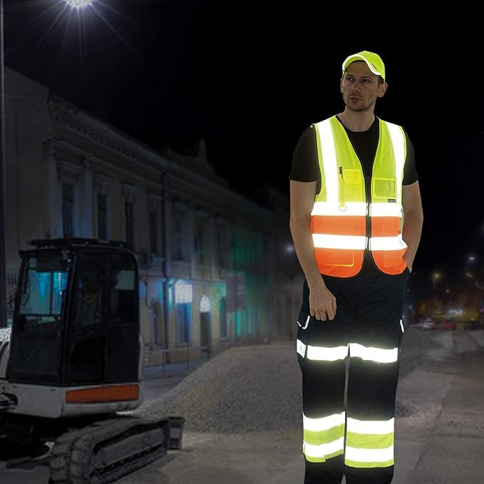 A-SAFETY XSmall Pink High Visibility Vest,Reflective Safety Vest Workwear 7 Pockets Hi Vis Durable Vest,X-Small