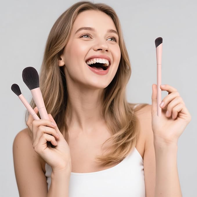 Makeup Brushes 10Pcs Professional Makeup Brush Set Foundation Contour Concealer Blush Highlight Powder Blending Eye Shadow Brush-VeraVaultWomen