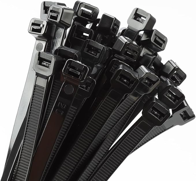 26 inch Black Zip Ties Heavy Duty 60 PCS, 200 LBS Ultra Exclusive Strong Plastic Wire Ties, Large Cable Ties Extra Long Tie Wraps, Indoor and Outdoor UV Resistant