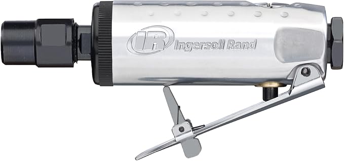 Ingersoll Rand 307B 1/4” Air Die Grinder, Straight, 28,000 RPM, 0.25 HP, Ball Bearing Construction, Safety Lock, Aluminum Housing, Lightweight Power Tool