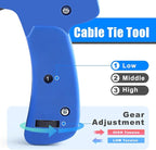 Cable Tie Gun,Knoweasy Fastening Cable Tie Tool,Die-Cast Steel Flush Cut Zip Tie Tool with Steel Handle for Nylon Cable,7 Inches Length Zip Tie Gun