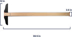 Pacific Arc 36 Inch T Square, Traditional Maple Blade with Acrylic Edge