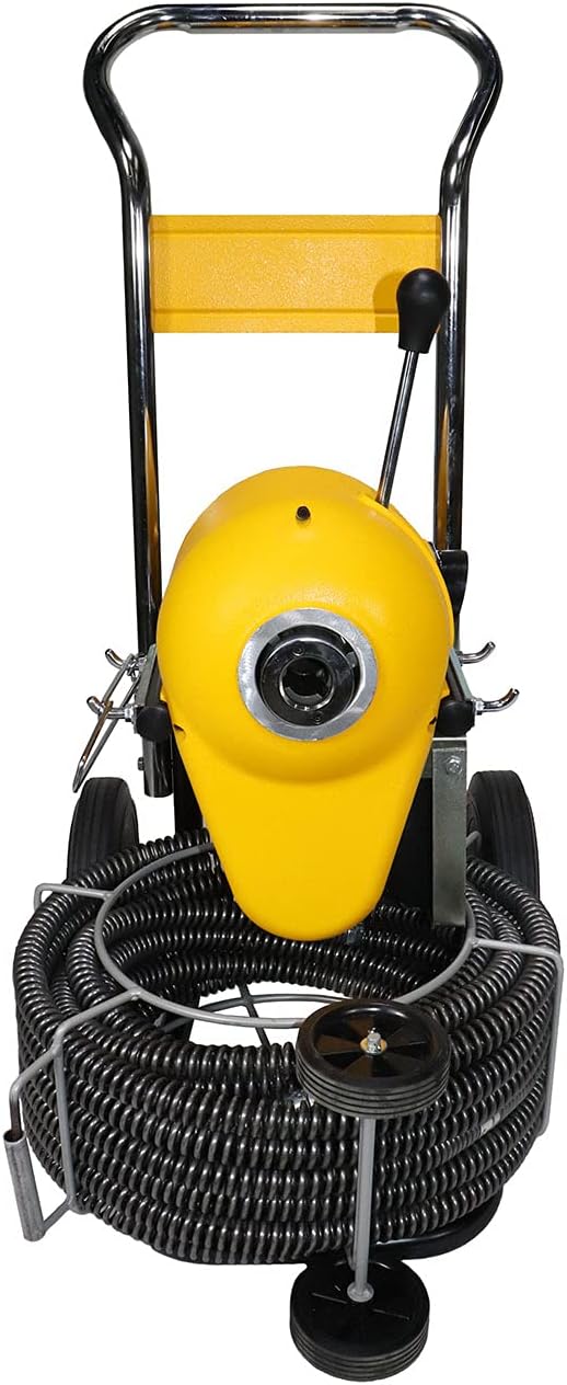 Steel Dragon Tools K1500A Drain Cleaning Machine for 2–8 Inch Pipes – 60 FT x 1-1/4 Inch Cable for Plumbing Drain Cleaning