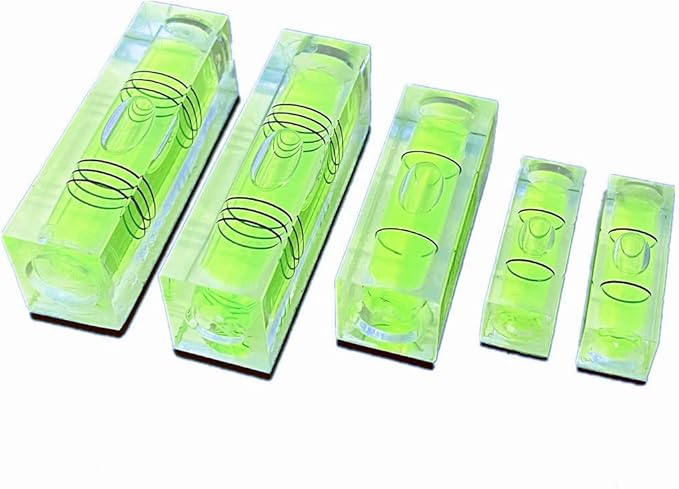 5Pcs Magnetic Small Bubble Level Set 29mm/40mm/52mm Multi-sizes Square Spirit Levels Measuring Tools