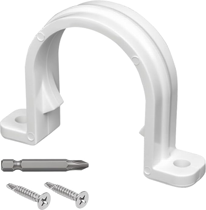 20 Set PVC conduit pipe strap clamps Φ32 MM - SCH 1 IN,Two Hole plastic pipe clips