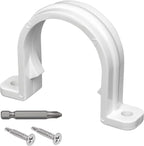 20 Set PVC conduit pipe strap clamps Φ32 MM - SCH 1 IN,Two Hole plastic pipe clips