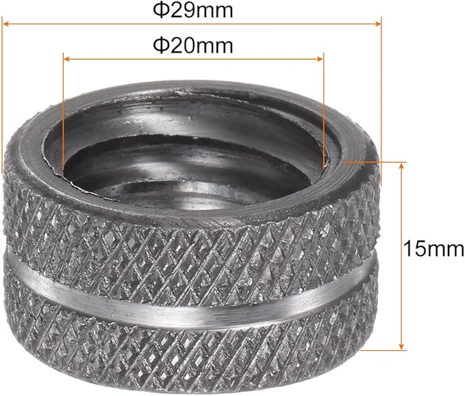 HARFINGTON Pipe Wrench Nut 12" Plumbing Wrench Replacement Knurl Nut High Carbon Steel