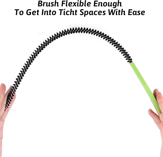 Sewer Drain Brush, Drain Clog Remover, 19.8inch Flexible Long Pipe Snake Hair Clogs Catcher Cleaner Tool for Toilet, Kitchen Sink, Sewer Drain, Bathroom Tub