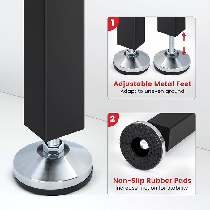 Work Bench 60 Inch Work Table for Garage Heavy Duty Rubberwood Tabletop Workbench for Woodworking Shop Home Office Electronic Cutting Wood