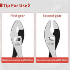 Slip Joint Pliers, Small Pliers with Non Slip Handle, High Carbon Steel, 8 Inch Pliers for Tightening, Loosening and Gripping Nuts and Bolts