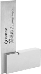 Groz 01000 2" Precision Steel Square, 16 Microns Squareness