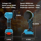 Brushless Cordless Angle Grinder Kit, 28000rpm Mini Electric Angle Grinding Tool with 2x21V 2000mAh Battery and 6-Cutting Discs, Grinder Handheld Cutter for Metal Wood