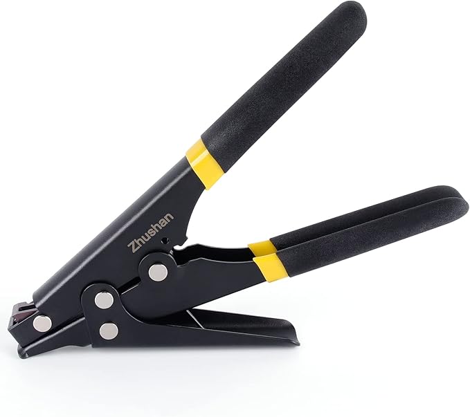 Zhushan Cable Tie Gun - Fastening Tool with Adjustable Tension to Cut Nylon Tie