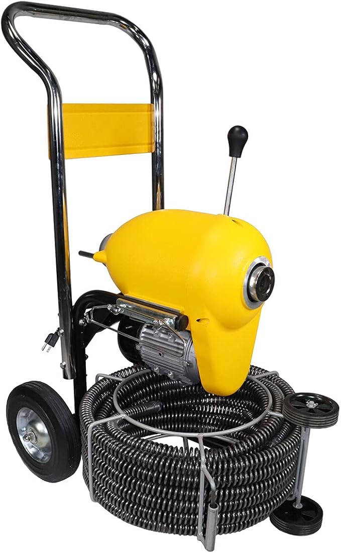 Steel Dragon Tools K1500A Drain Cleaning Machine for 2–8 Inch Pipes – 60 FT x 1-1/4 Inch Cable for Plumbing Drain Cleaning