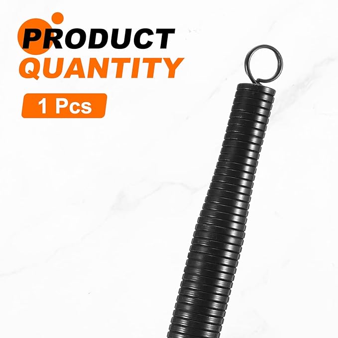 HARFINGTON PVC Spring Tube Bender 22.2mm OD 1000mm Long C Type Conduit Pipe Bender Bending Spring for Pipe Bending Devices in Home Hydropower, Black