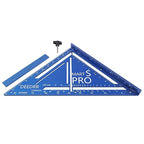 Pro 12 Inch Advanced Carpenter Square-Jig Block -Leve-Accurate Flatwork- Framing Square- Multi-Angle Measuring Tool (90° & 180°) for Carpenters & Architects(Blue)