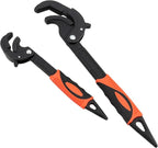 HOIGON 4 PCS 0.6''-2.4'' Multifunction Adjustable Wrenches, Self Adjusting Spanner, Quick Power Grip Pipe Wrench Set, 10 Inches 15 Inch