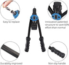 Rivet Nut Tool Set, 13” Rivnut Tool Kit with 11 Metric and SAE Mandrels, 150Pcs Rivet nut Assortment Kit, and Rugged Carrying Case