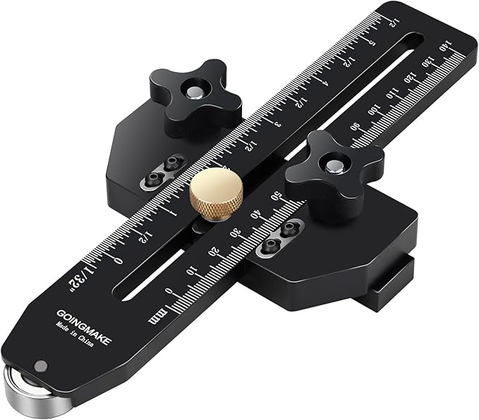 Thin Rip Jig Table Saw Jig Guide for Making Repetitive Narrow Thin Strip Cuts Woodworking Tools Fast Thin Ripping Guide for Table Saw Band Saw Router Table Fits for 3/8" x 3/4" T Slot